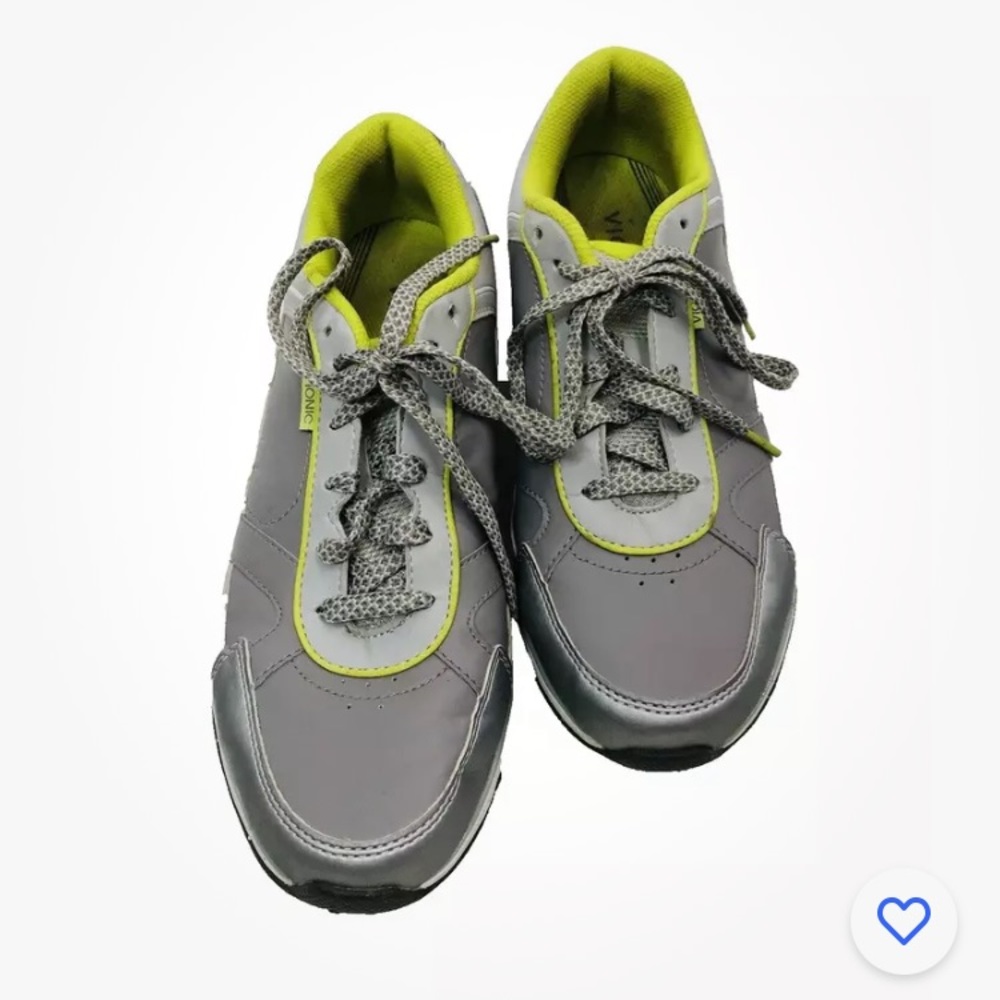 Vionic Zen Walking Running Silver Lime Sneakers G… - image 3
